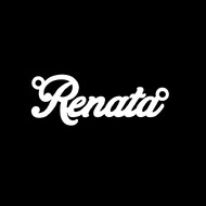 Срібне кольє з ім'ям Renata