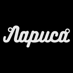 Срібне кольє з ім'ям Лариса