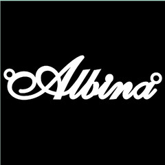 Срібне кольє з ім'ям Albina