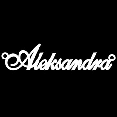 Срібне кольє з ім'ям Aleksandra