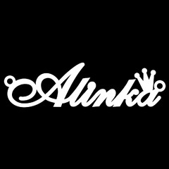 Срібне кольє з ім'ям Alinka